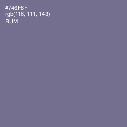 #746F8F - Rum Color Image