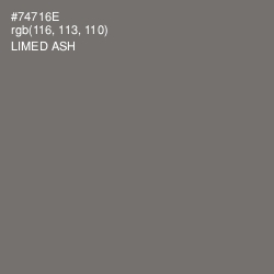 #74716E - Limed Ash Color Image