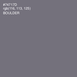 #74717D - Boulder Color Image