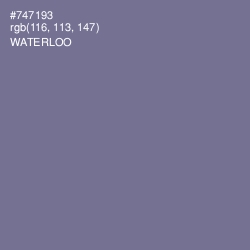 #747193 - Waterloo  Color Image