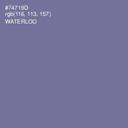 #74719D - Waterloo  Color Image