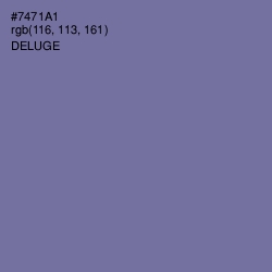 #7471A1 - Deluge Color Image