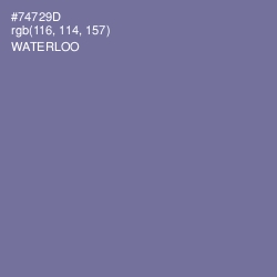 #74729D - Waterloo  Color Image