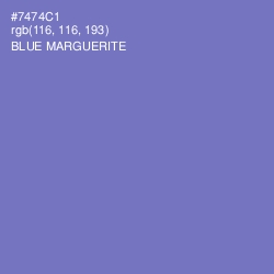 #7474C1 - Blue Marguerite Color Image