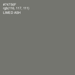 #74756F - Limed Ash Color Image