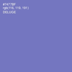 #7477BF - Deluge Color Image