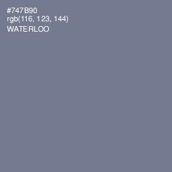 #747B90 - Waterloo  Color Image