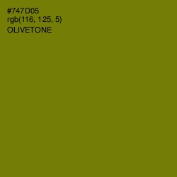 #747D05 - Olivetone Color Image