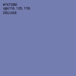 #747DB0 - Deluge Color Image