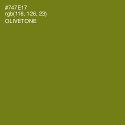 #747E17 - Olivetone Color Image
