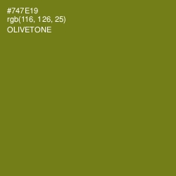 #747E19 - Olivetone Color Image