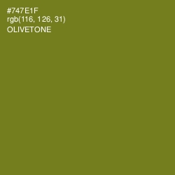 #747E1F - Olivetone Color Image