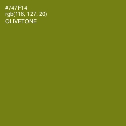 #747F14 - Olivetone Color Image