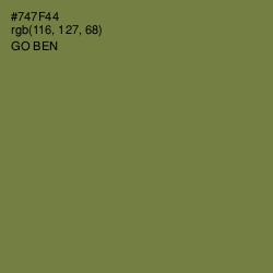 #747F44 - Go Ben Color Image