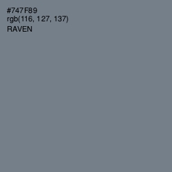 #747F89 - Raven Color Image