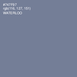 #747F97 - Waterloo  Color Image