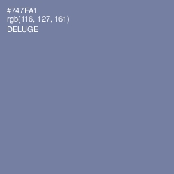 #747FA1 - Deluge Color Image