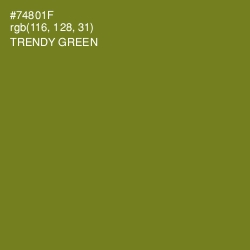 #74801F - Trendy Green Color Image