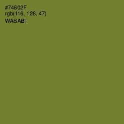 #74802F - Wasabi Color Image