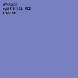 #7480C0 - Danube Color Image