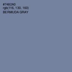 #7482A0 - Bermuda Gray Color Image
