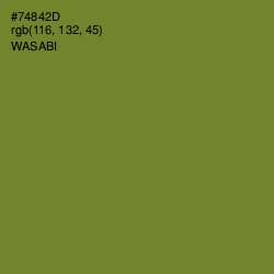 #74842D - Wasabi Color Image