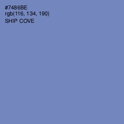 #7486BE - Ship Cove Color Image