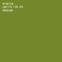 #74872A - Wasabi Color Image