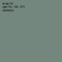 #74877F - Xanadu Color Image