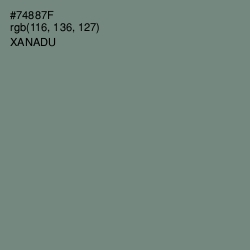 #74887F - Xanadu Color Image