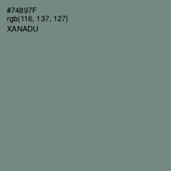 #74897F - Xanadu Color Image