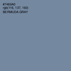 #7489A0 - Bermuda Gray Color Image