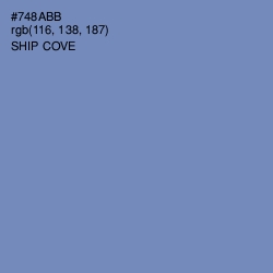 #748ABB - Ship Cove Color Image