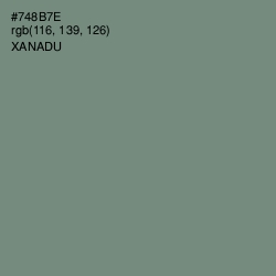 #748B7E - Xanadu Color Image