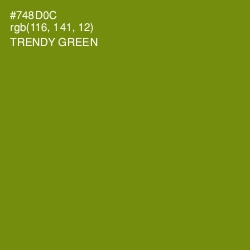 #748D0C - Trendy Green Color Image