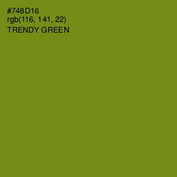 #748D16 - Trendy Green Color Image