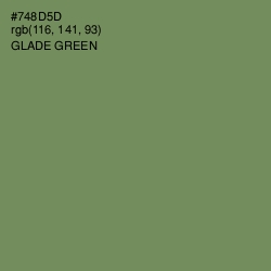 #748D5D - Glade Green Color Image