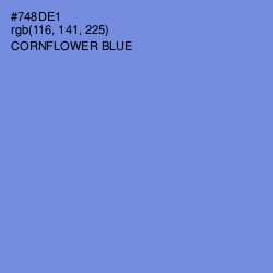 #748DE1 - Cornflower Blue Color Image