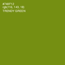 #748F12 - Trendy Green Color Image