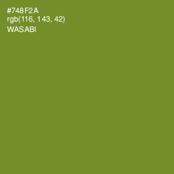 #748F2A - Wasabi Color Image