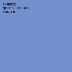 #7490CC - Danube Color Image