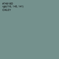 #74918D - Oxley Color Image