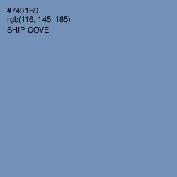 #7491B9 - Ship Cove Color Image