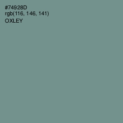 #74928D - Oxley Color Image