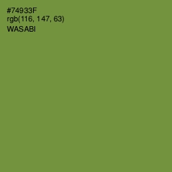 #74933F - Wasabi Color Image