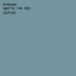 #7494A0 - Gothic Color Image