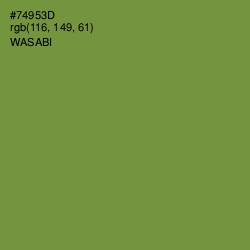 #74953D - Wasabi Color Image