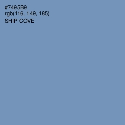 #7495B9 - Ship Cove Color Image