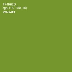 #74962D - Wasabi Color Image