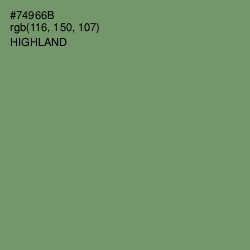 #74966B - Highland Color Image